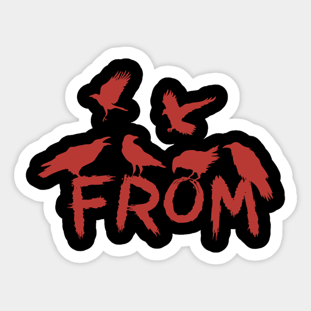 From Crows Logo Sticker by Vault Emporium